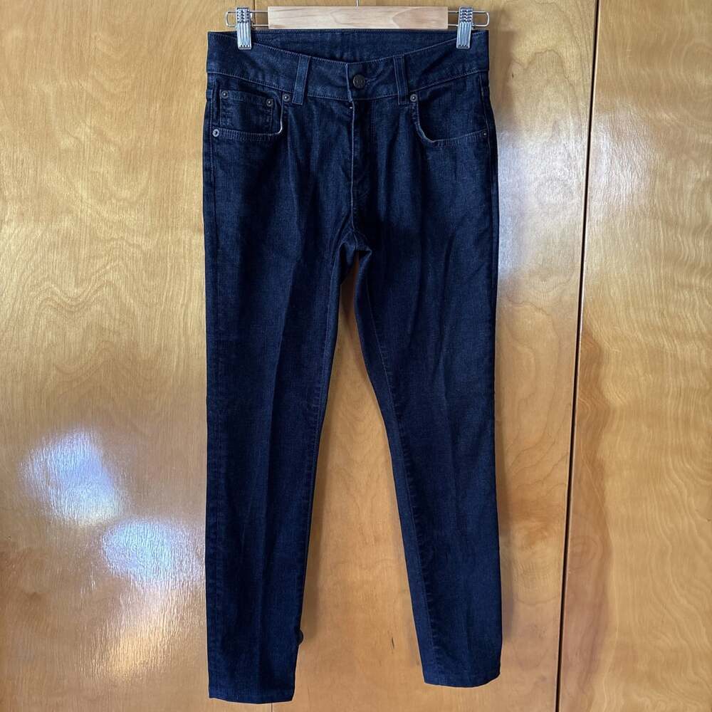6397 Jeans Dark Navy Velvet Feel Women's Size 26 Skinny Leg NP042 NV